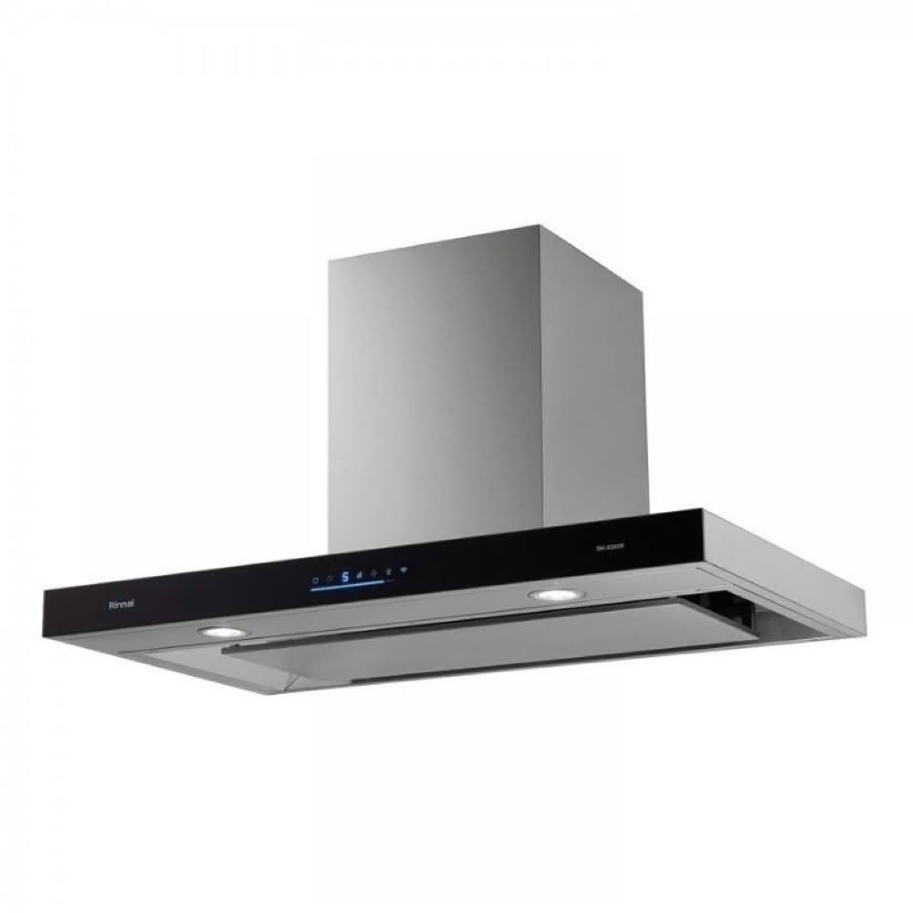 【林內】RH-9391R 倒T式4D直吸智能連動排油煙機 (含基本安裝)|倒T式|環吸|90公分|火力自動變化|延遲關機|