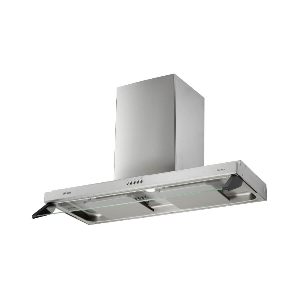 【林內】RH-8320 雙星·雙導流板排油煙機 (含基本安裝)｜倒T式｜隱藏式｜環吸｜80公分｜雙面安裝｜玻璃導煙板｜