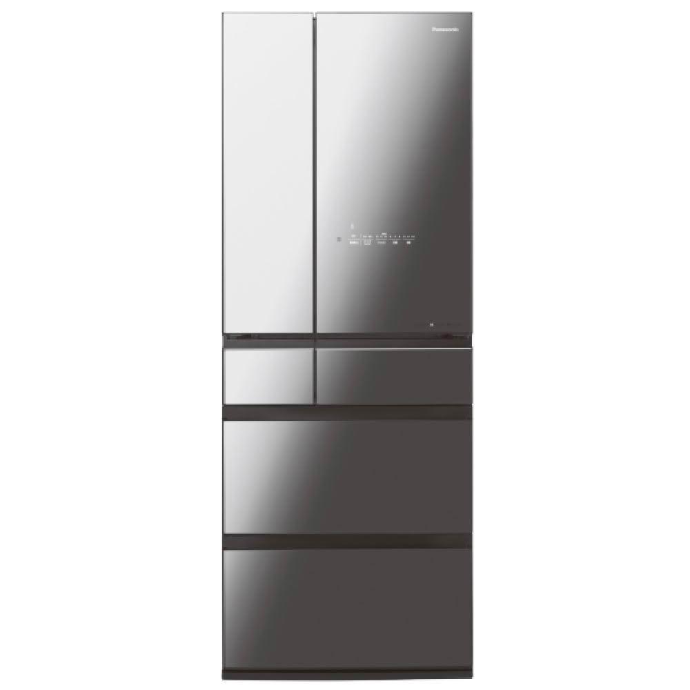 【Panasonic 國際牌】550L 六門無邊框鏡面玻璃冰箱 NR-F551WX-X1 鑽石黑 日本製 台灣公司貨