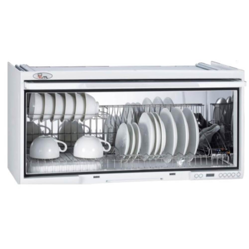 【喜特麗】JT-3680Q 懸掛式烘碗機 (含基本安裝)｜80公分｜臭氧殺菌｜電子鐘｜不銹鋼筷架｜