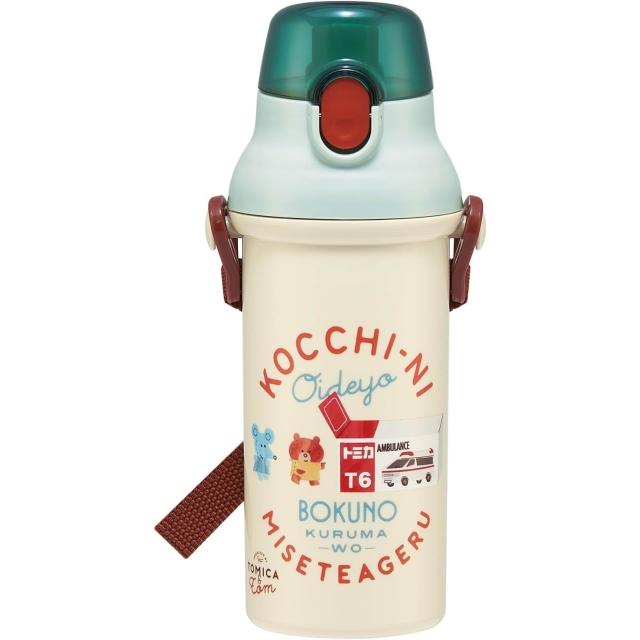 Skater】Tomica & Tom 銀離子兒童直飲式水壺水瓶附揹帶480ml PSB5SANAG