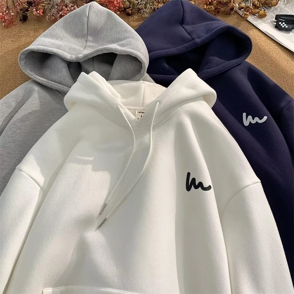 【B1 地下室】連帽T恤 簡約百搭小LOGO連帽大學T 秋天穿搭 男裝 衛衣 男生衣服 大尺碼5XL NL664015