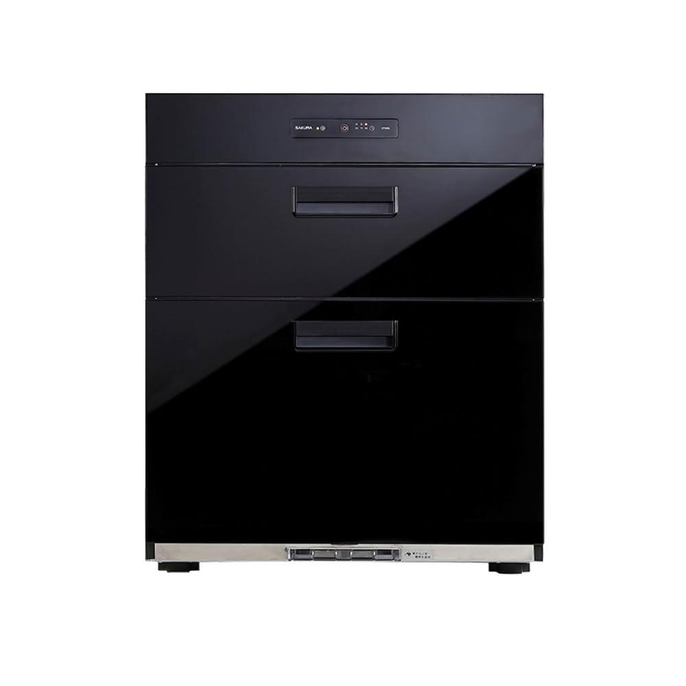 【SAKURA 櫻花】Q-7650ML 殺菌烘碗機 (含基本安裝)｜落地烘｜寬50高70｜小坪數｜臭氧殺菌｜PTC熱風循環｜黑玻面板｜