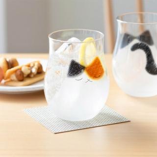日本製ADERIA貓咪杯 (送禮商品 石塚哨子杯 貓咪杯 送禮 噴砂貓咪玻璃杯 貓咪親子杯 玻璃杯)