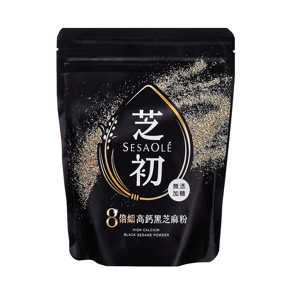 【芝初】8倍細高鈣黑芝麻粉 200g/袋 (芝麻飲/全素食/壹品藥局)