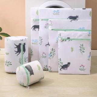 貓咪先生 加厚洗衣袋 (加厚洗衣袋 內衣洗衣袋 圓柱洗衣袋 立體洗衣袋 細網 大號)