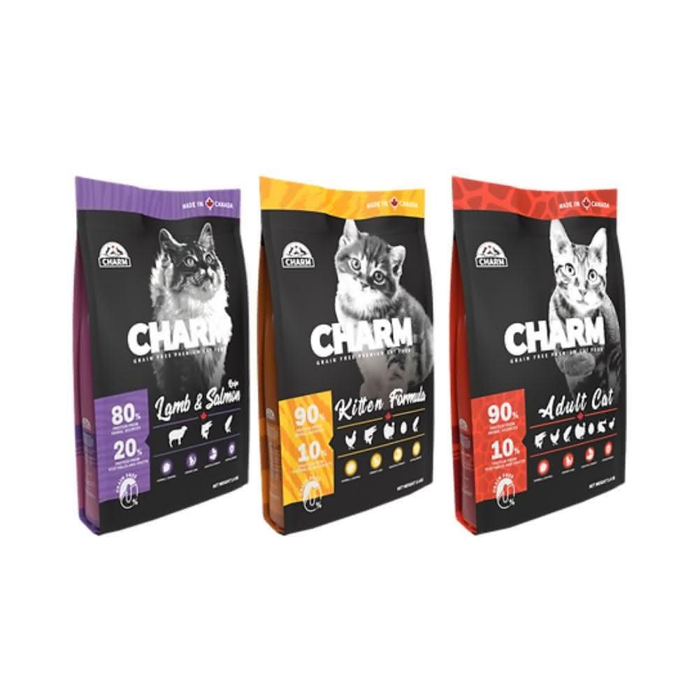 【CHARM 野性魅力】幼貓/成貓/羊肉鮭魚配方 5.4KG貓糧、貓飼料