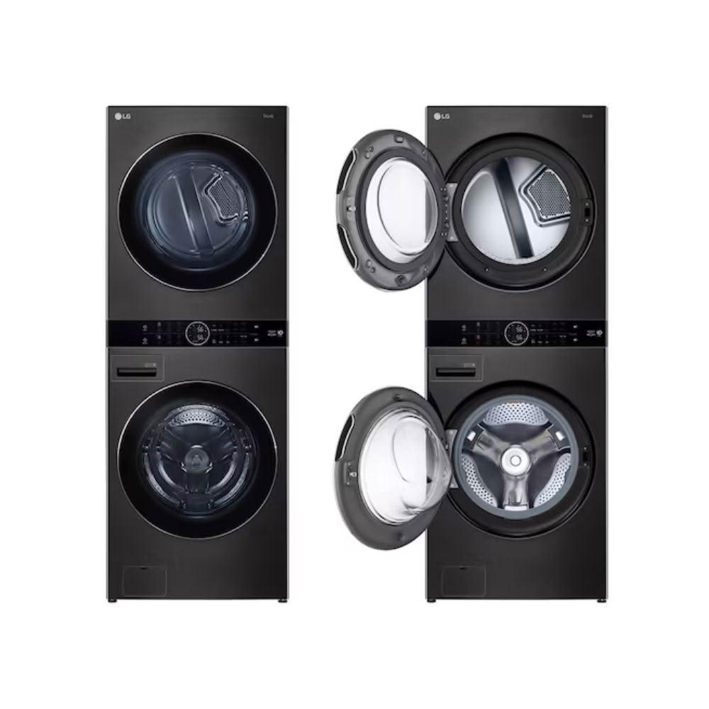 【LG 樂金】WD-S1916B 洗19公斤+乾16公斤 WashTower™ AI 智控洗乾衣機｜熱泵除濕｜尊爵黑 (含基本安裝)