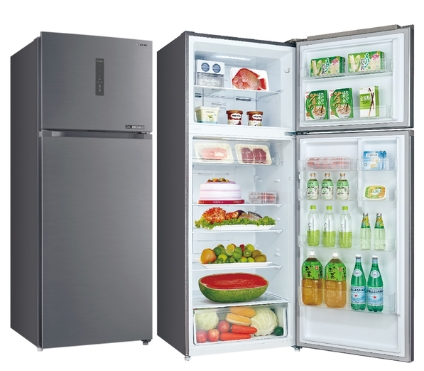 【SANLUX 台灣三洋】SR-V490B 490公升  一級節能雙門變頻冰箱-星岩灰 (含基本安裝)