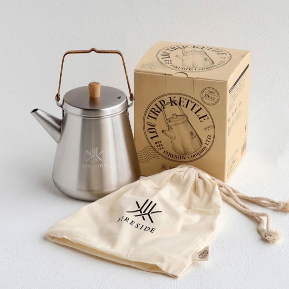 日本FIRESIDE】 Trip Kettle 旅行用不銹鋼水壺茶壺咖啡露營野炊1.0L