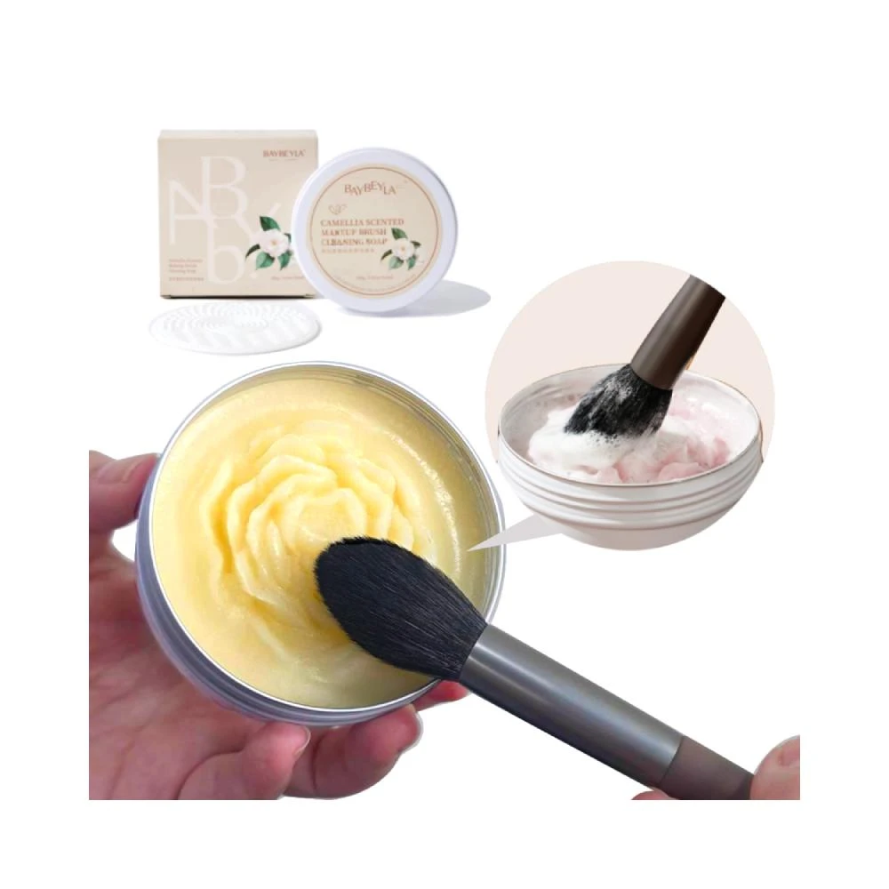 BAYBEYLA 貝貝拉 化妝刷專用清潔皂100g ( 洗刷皂 洗刷劑 化妝刷清潔皂 粉撲清潔劑 美妝蛋清潔 )