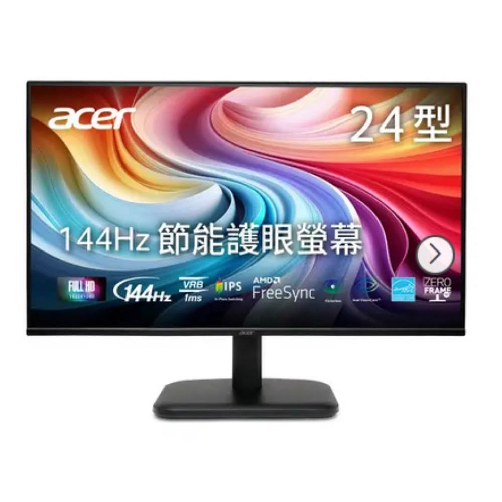 【Acer 宏碁】EK241Y P6 24"螢幕(FHD/144Hz/1ms/IPS)