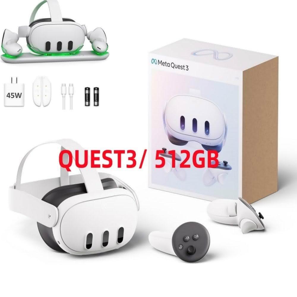 Meta Quest】Meta Quest 3 512GB VR眼鏡MR混合實境官方珍正品保固1年元