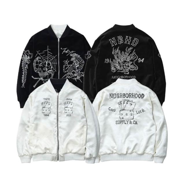 NEIGHBORHOOD】Neighborhood Souvenir Jacket 黑色雙面穿橫須賀252AQNH