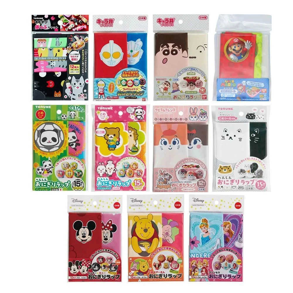 日本製 佐倉嚴選 TORUNE 飯糰包裝袋 便當包裝紙 卡通圖案 便當配件 野餐 兒童便當 午餐迪士尼 蠟筆小新 奧特曼