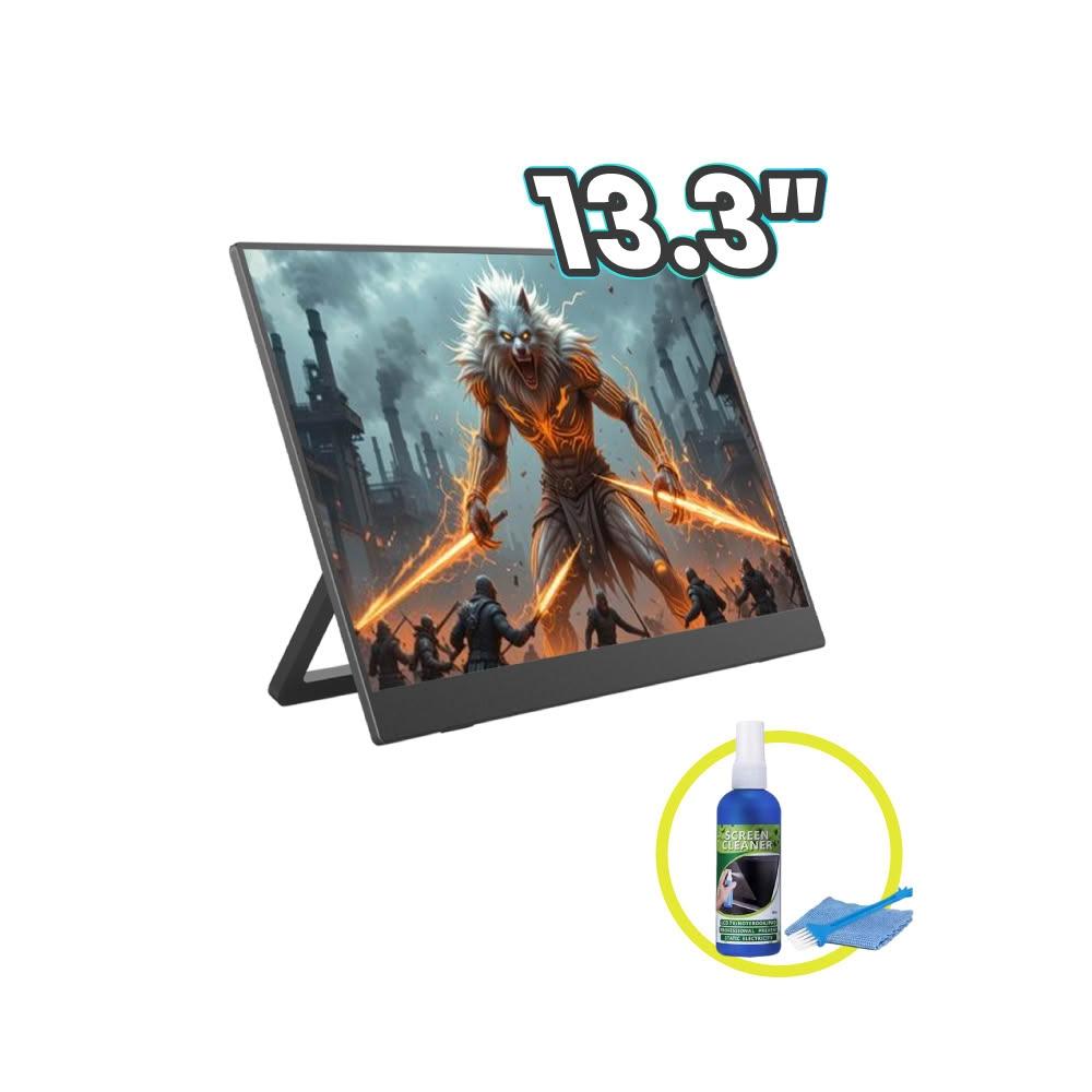 【REAICE】【贈螢幕清潔三件組】13.3型2.5K升級版IPS超薄可攜式外接螢幕 (Switch外接螢幕/TypeC/可攜式螢幕)