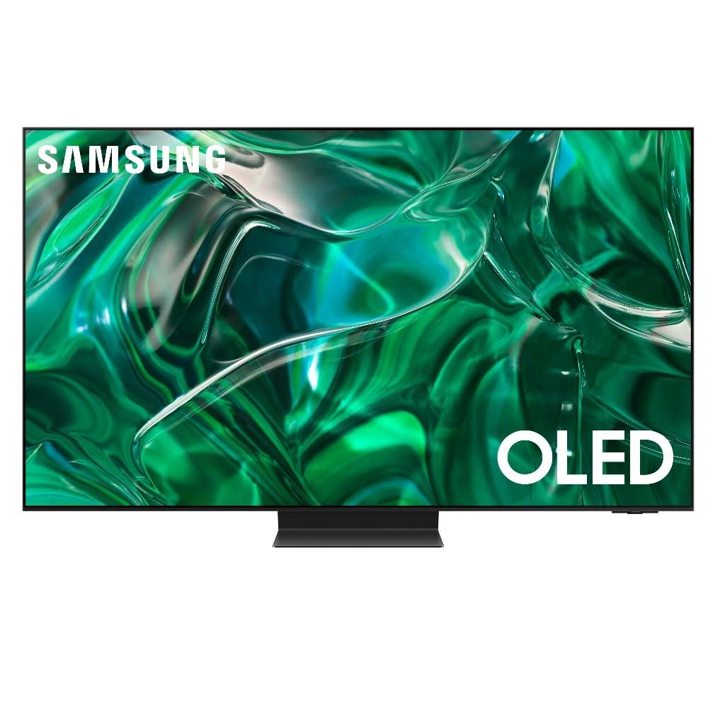  SAMSUNG 三星 QA65S95CAXXZW 65吋 4K UHD OLED 電視，解析度 3840x2160，提供 144Hz 倍頻順暢畫面與 70W 環繞音效。具備 4 組 HDMI 端子、3 組 USB 插槽，支援中文介面。尺寸含底座 1443.5x894.4x267.9mm，重 29kg，2 年保固，含桌上型基本安裝服務。完美升級您的居家娛樂體驗！ 