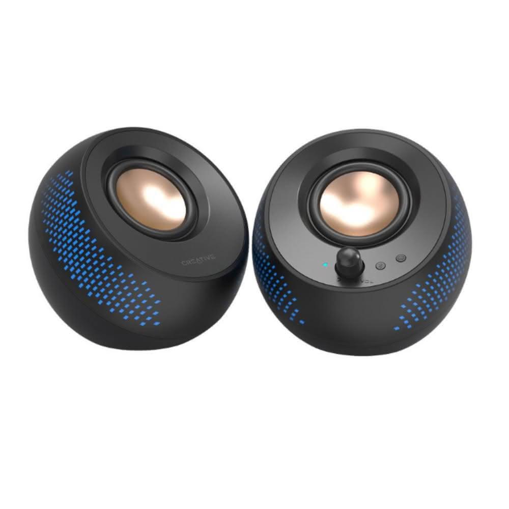 【Creative】Pebble X 2.0 USB-C RGB 電腦喇叭 黑色