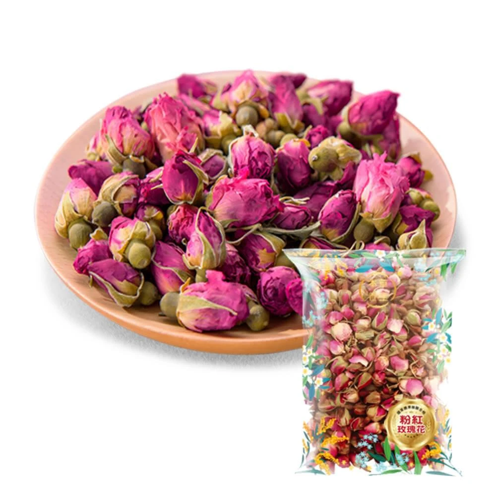  【本草養生】粉紅玫瑰｜100公克｜花香清新｜方便沖泡 x 放鬆心情 x 養顏美容