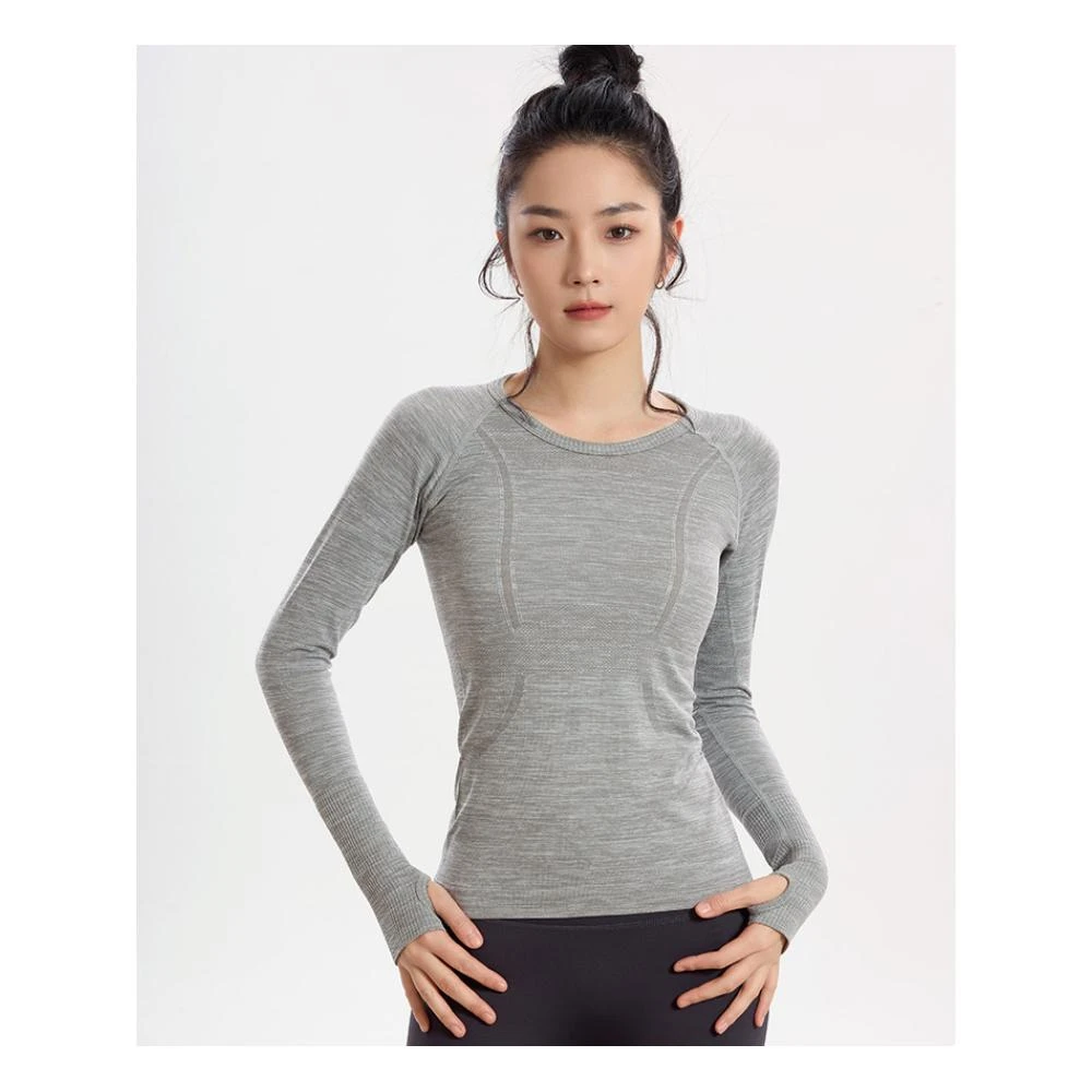 【FT SHOP】修身超彈性運動長袖上衣 合身版顯瘦 運動短袖 瑜珈上衣 舒適透氣 健身 瑜伽 跑步 有氧 女性運動上衣