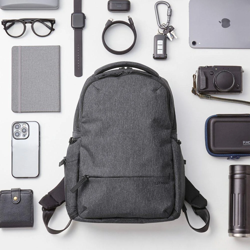 【ELECOM】OF RFID 防盜後背包 (S)-黑