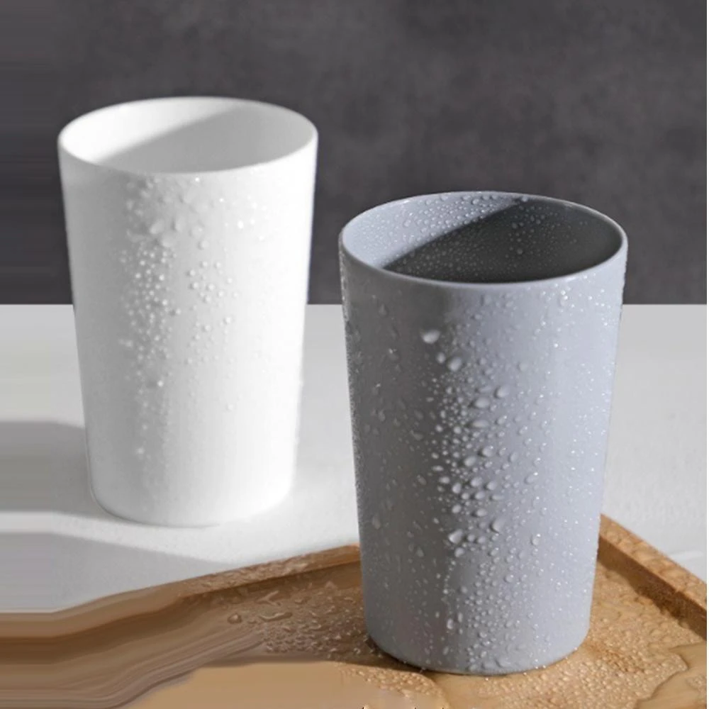 【收納女王】400ml日系時尚磨砂冷水杯(冷水杯 飲料杯 塑膠杯)