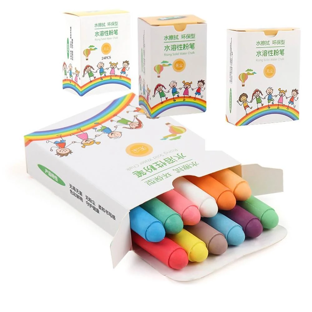 無塵粉筆 環保水溶性粉筆 黑板筆 濕式粉筆 水性粉筆 彩色粉筆 粗粉筆 水溶性 彩色粉筆 水擦粉筆 無塵粉筆 白板筆