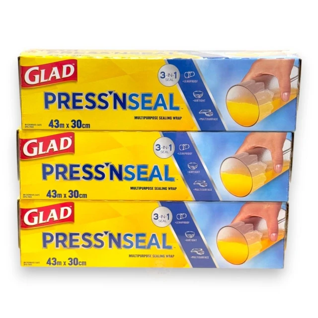 【GLAD】Glad Press’n Seal 強力保鮮膜 3入 好市多保鮮膜