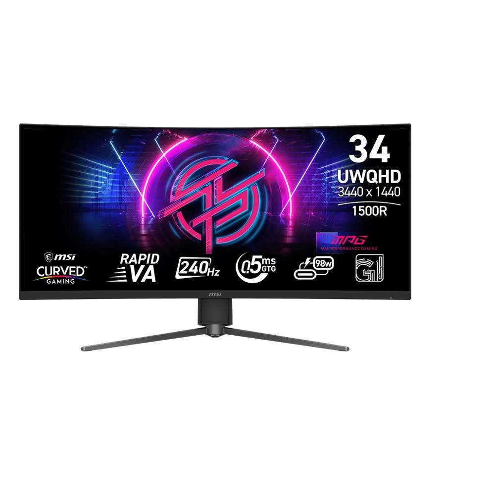 【MSI 微星】MSI 微星 MPG 346CQRF X24 曲面電競螢幕 34吋 240Hz 2K 0.5ms 電腦螢幕 電競螢幕
