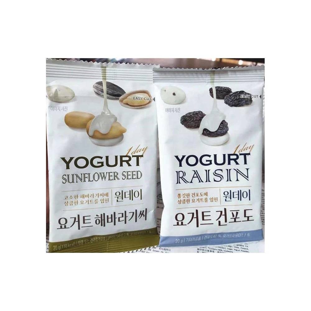 韓國森鼠牌優格葡萄乾/優格葵花子 20g 