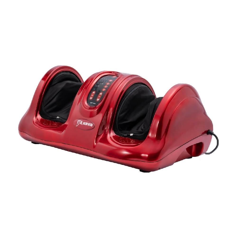 巧福 UC-888 巧福 UC-888 腳底按摩機採用滾輪式按摩方式,專為足底、小腿、手臂及手掌設計,提供舒緩放鬆效果。紅色系外觀,尺寸59×34×26cm,重量僅5.8kg,充電式電源(AC110V/60Hz,40W),無遙控器,中國製造。BSMI許可R51286,1年保固,由優程工業股份有限公司提供。適合日常個人衛生保養,提升舒適生活品質。