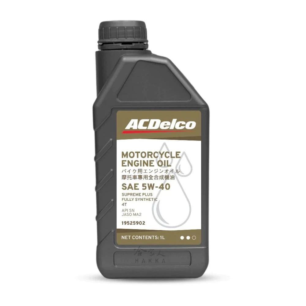 ACDELCO 5W40 機車專用全合成機油 機車潤滑油 SN JASO MA2 哈家人