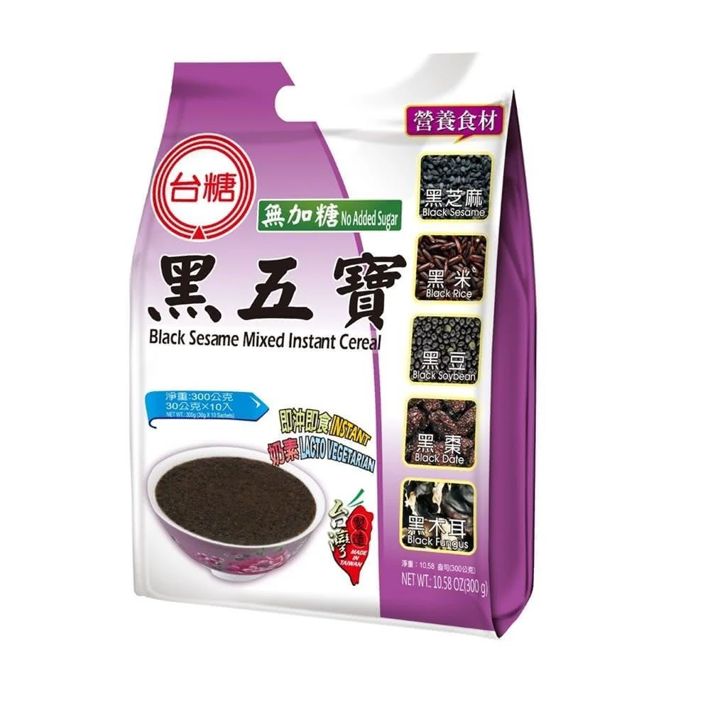 【台糖】無加糖黑五寶(30gx10小包/袋)(9858)