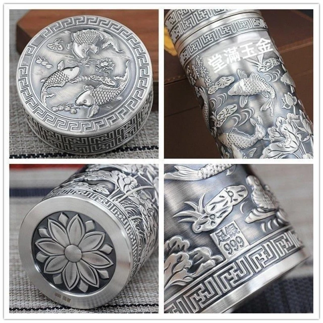 純銀　約358g　三ツ重　銀盃　銀杯 純銀 約358g 三ツ重 銀盃 銀杯 純銀製 銀杯 純銀杯 記念杯 銀杯 純銀盃