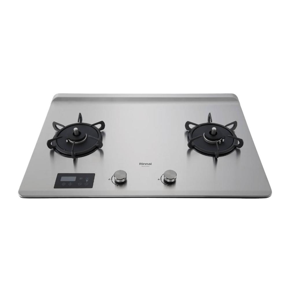 【林內】RB-A2660S 檯面式緻溫不銹鋼雙口爐 (含基本安裝)｜緻溫系列｜檯面爐｜定時定溫｜一級能效｜瓦斯爐｜