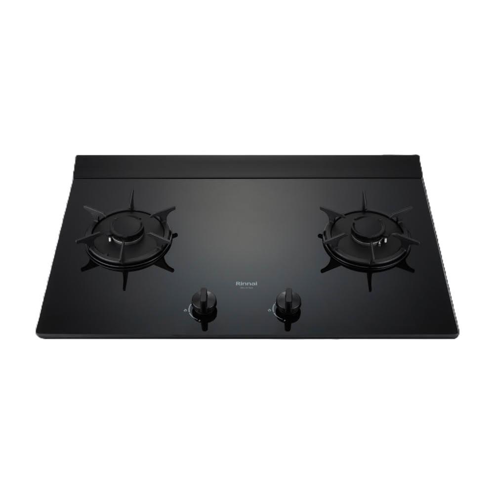 【林內】RB-L2710G(B) 檯面式彩焱玻璃雙口爐 (含基本安裝)｜彩焱系列｜檯面爐｜三層火｜新式導流槽｜藍光旋鈕｜瓦斯爐｜