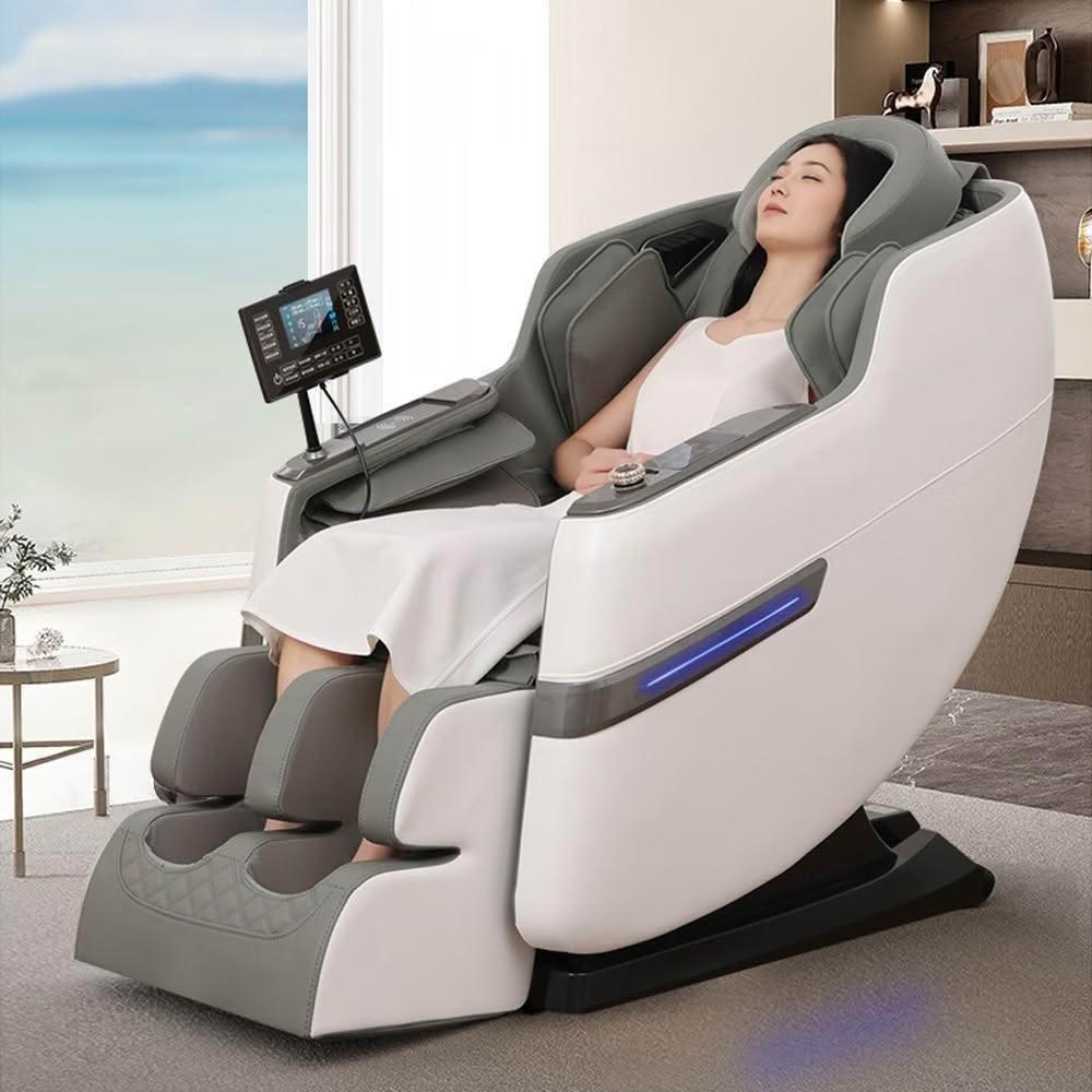 【宅造印象】AI語音豪華按摩椅 零重力太空艙/滾輪刮痧/艾草熱敷/全身氣囊揉捏 保固一年
