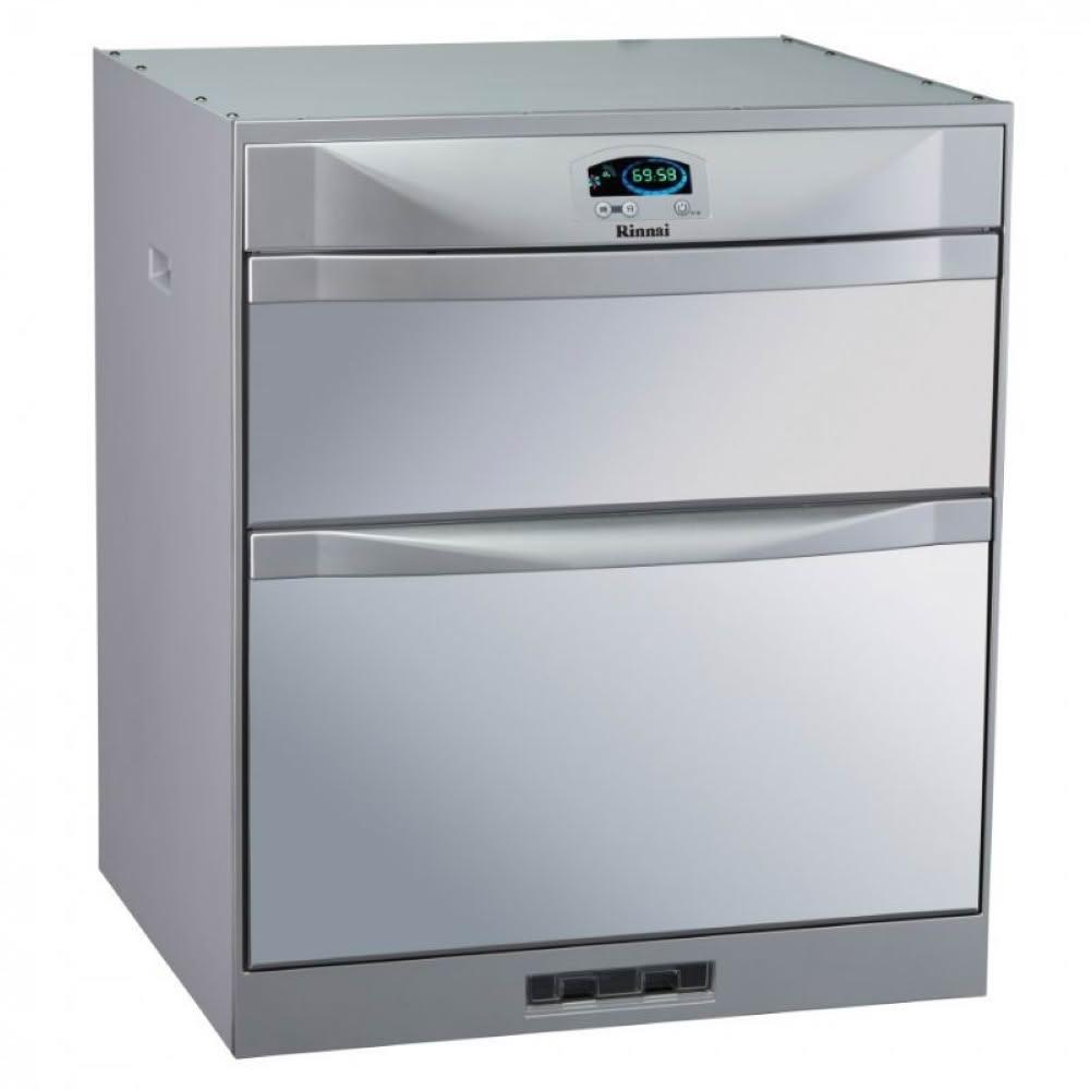 【林內】RKD-6053P 落地式臭氧殺菌烘碗機 (僅配送)｜落地式｜60公分｜雙門抽屜｜溫控系統｜臭氧殺菌｜鏡面玻璃｜