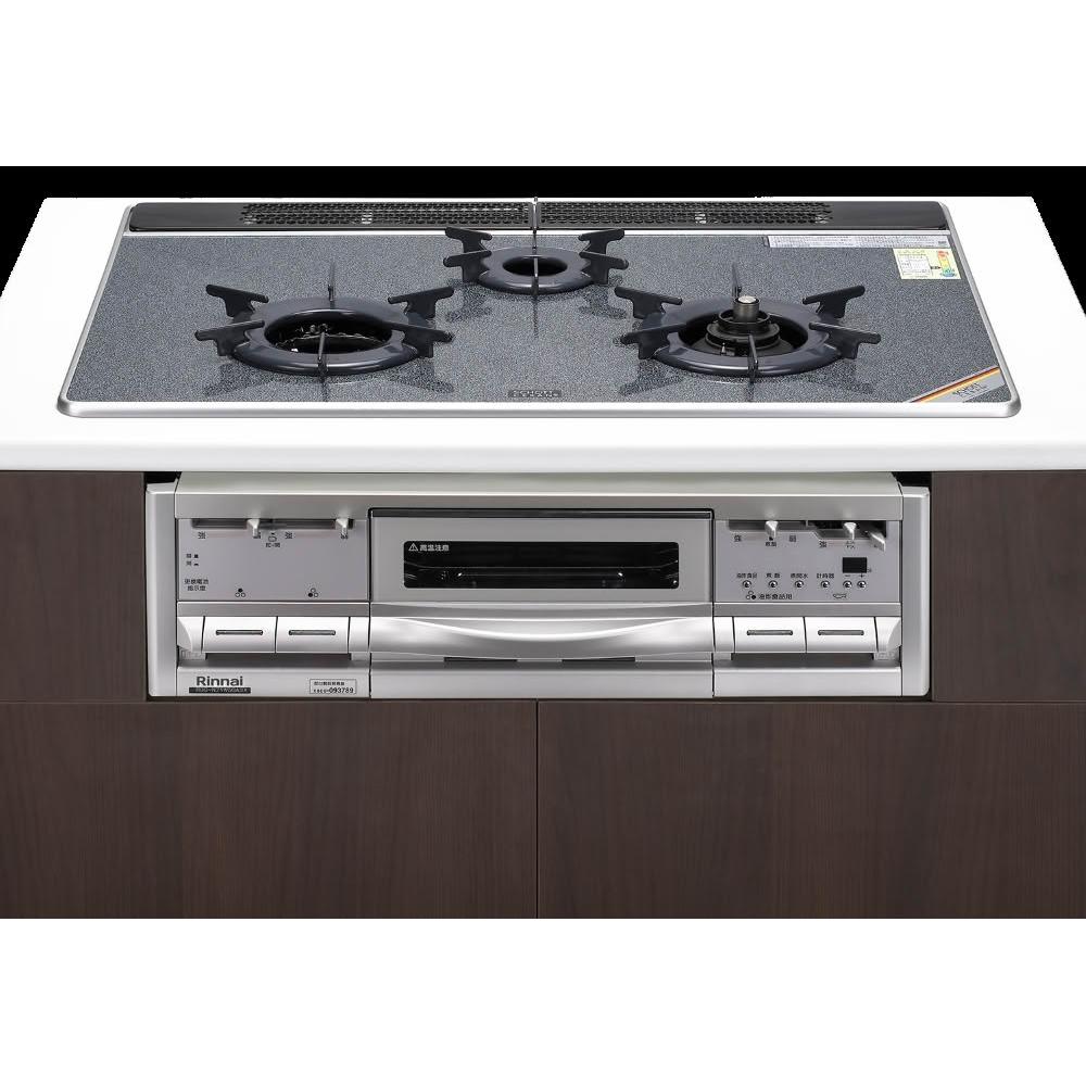 【林內】RBG-N71W5GA3X-SVL-TR 爐連烤內焰玻璃三口爐 (含基本安裝)｜內焰系列｜嵌入爐｜小烤箱｜瓦斯爐｜