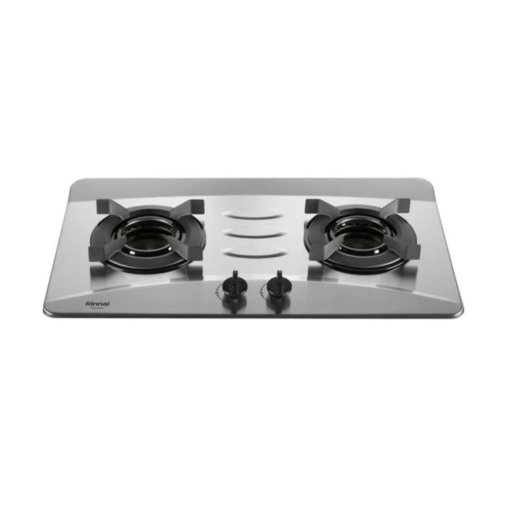 【林內】RB-N2601S 檯面式內焰不銹鋼雙口爐 日本專利內焰爐頭 高保溫保水性 輕量美型鑄鐵爐架 一級能效