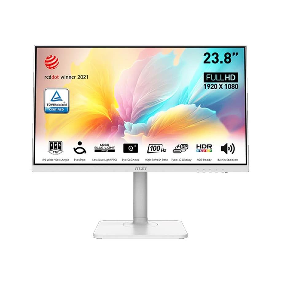 【MSI 微星】Modern MD2412PW 電腦螢幕(24吋 IPS 100Hz 內建喇叭 電競螢幕 護眼螢幕 可升降 可旋轉)