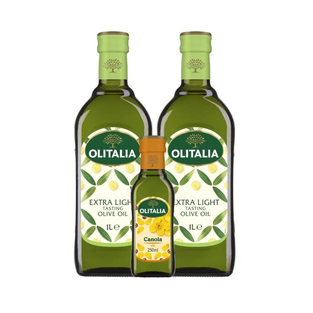 【Olitalia 奧利塔】精緻橄欖油1L*6瓶+贈德國阿爾卑山鹽250g*2瓶