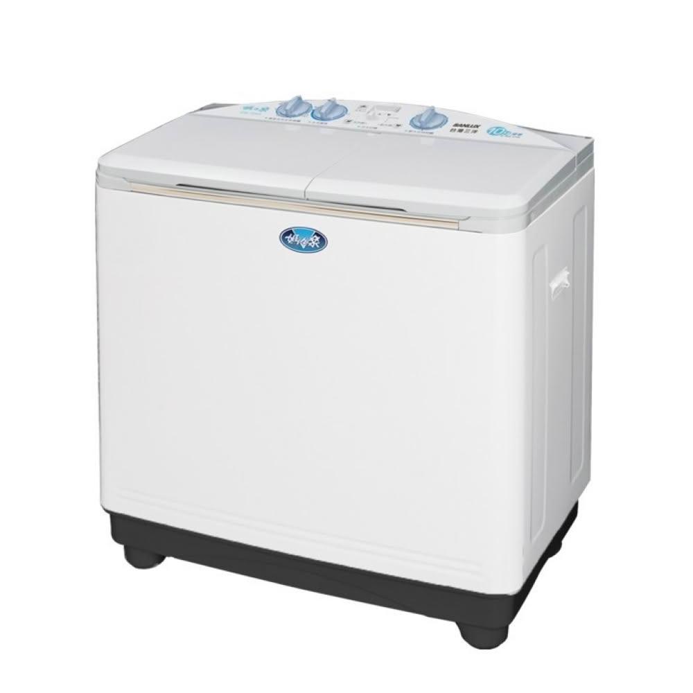 【SANLUX 台灣三洋】家電速配 雙槽洗衣機系列 洗衣10kg脫衣6.5kg 不鏽鋼脫水槽 台灣生產製造雙槽洗衣機(SW-1068U)