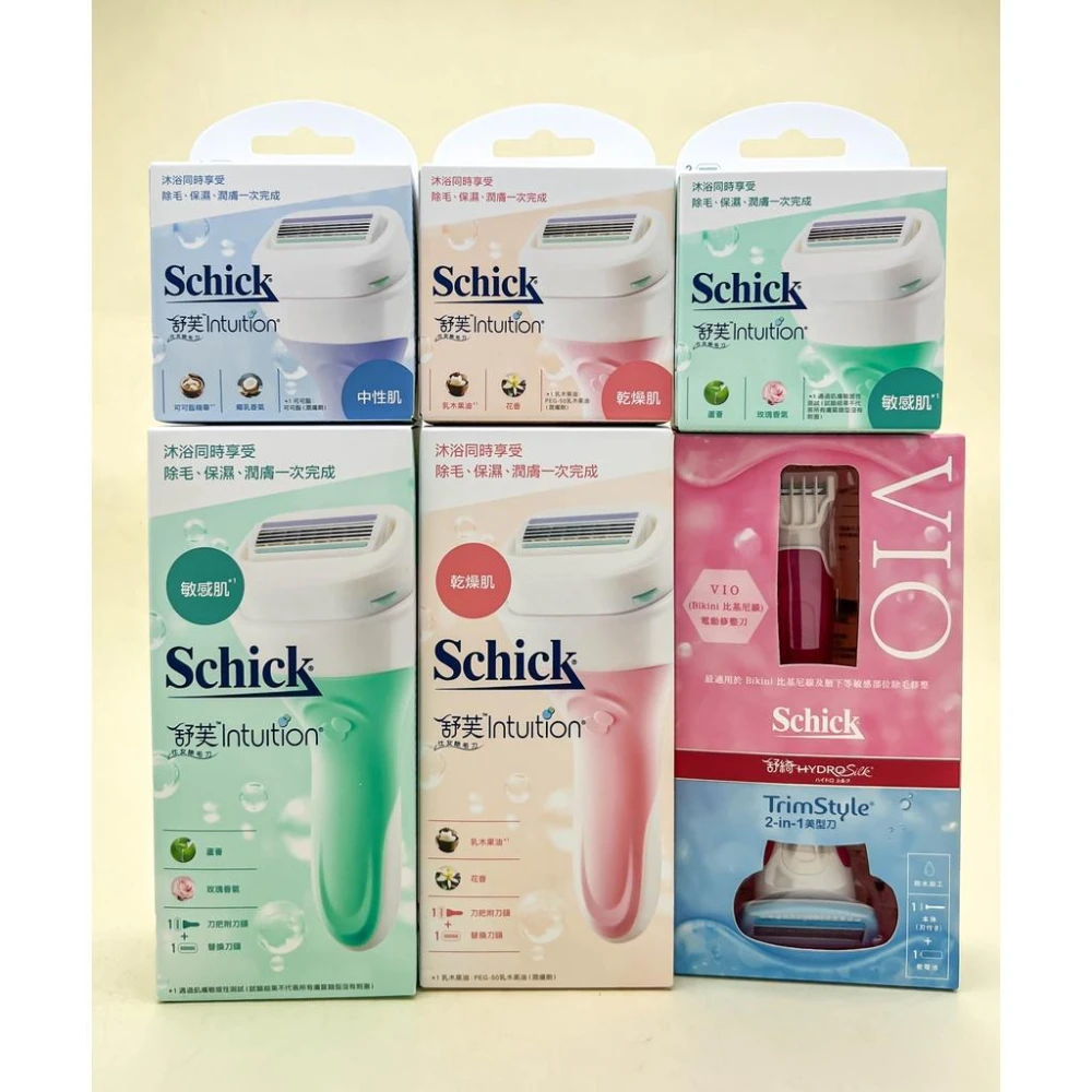 【Schick 舒適牌】Schick 舒芙 舒芙仕女除毛刀把 敏感肌 保濕 中性肌 補充刀 除毛刀 舒綺美型之刀 舒芙刀把 舒適牌