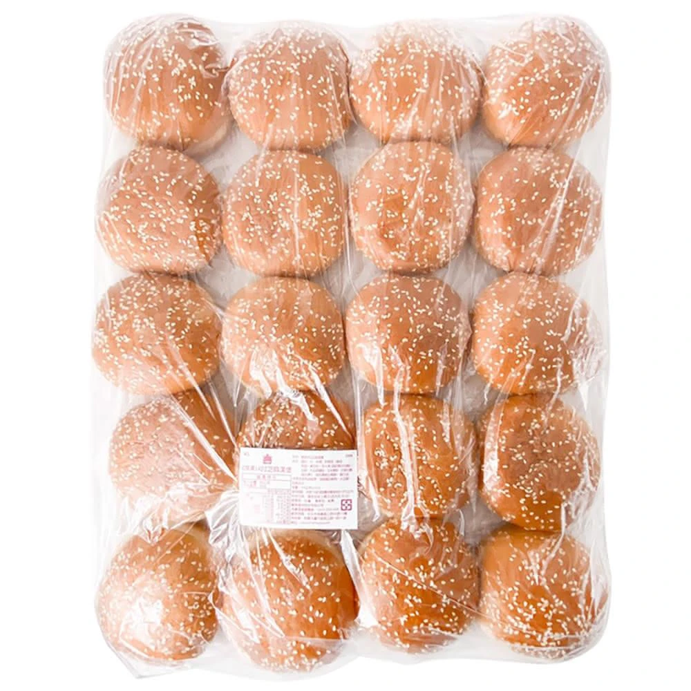 【魚大俠】義美-4吋芝麻漢堡麵包20個/1.16kg/包#全素-2G2B 魚大俠 FF619