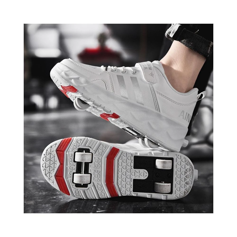 大尺碼兒童暴走鞋 輪滑鞋 成人暴走鞋 四輪運動鞋 四輪直排可拆卸 輪滑鞋 輪子鞋 運動鞋 兒童輪滑 四輪運動鞋鞋子