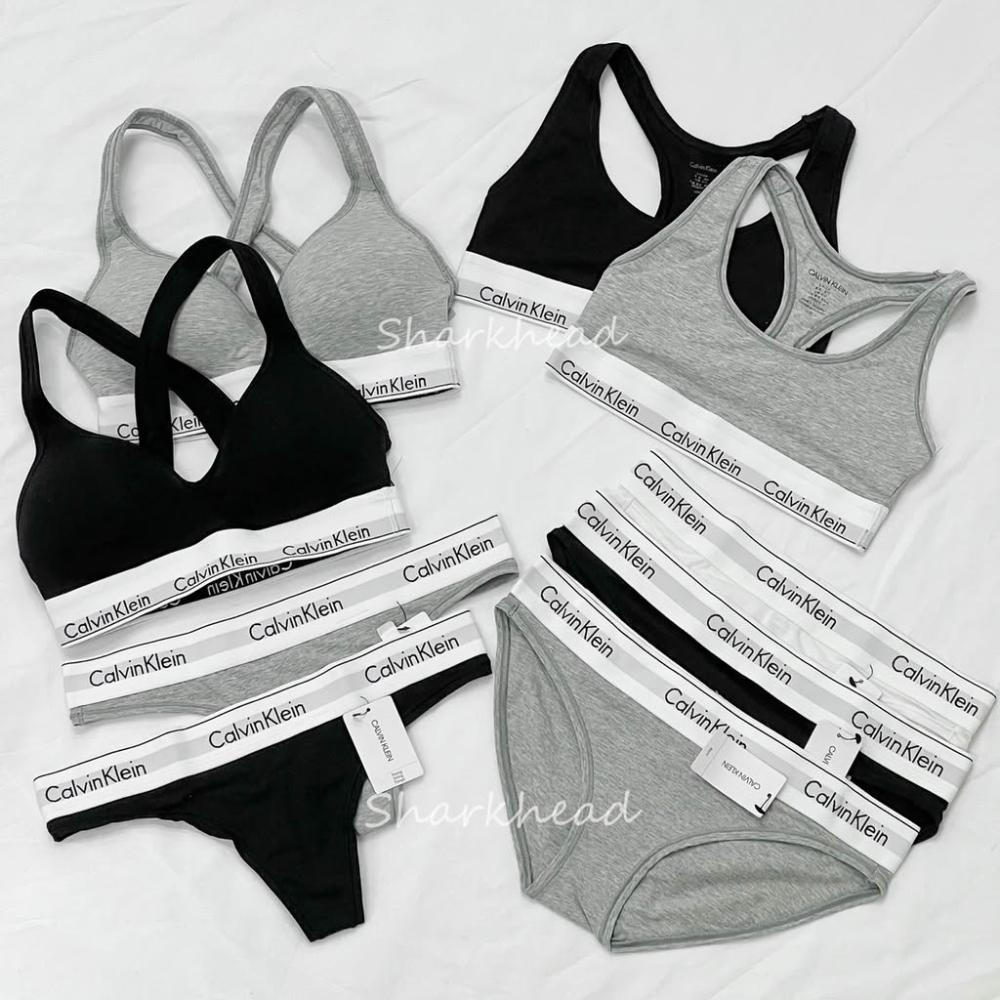 【CALVIN KLEIN】現貨 Calvin Klein 丁字褲 運動內衣 內褲 黑 灰 寬帶 內衣 CK 有襯墊 三角褲