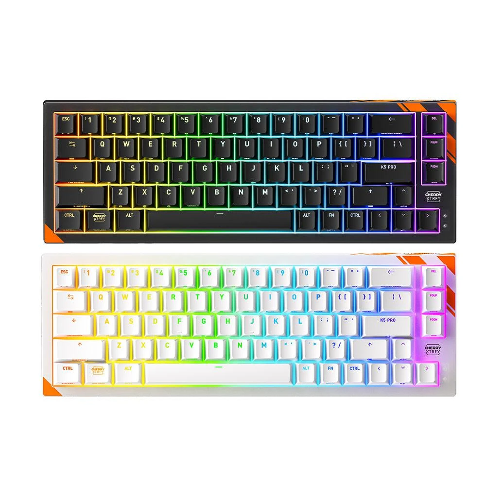 Cherry】Cherry XTRFY K5 PRO TMR RGB 白色魔晶磁軸65% 中英刻CH-KB