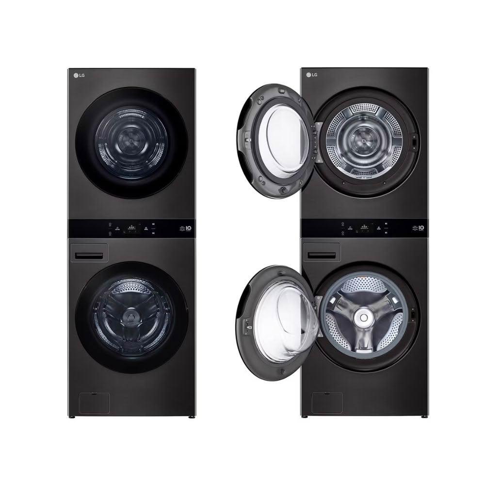 【LG 樂金】WD-S2220B 洗22公斤+乾20公斤 WashTower AI 智控洗乾衣機第二代|尊爵黑 (含基本安裝)