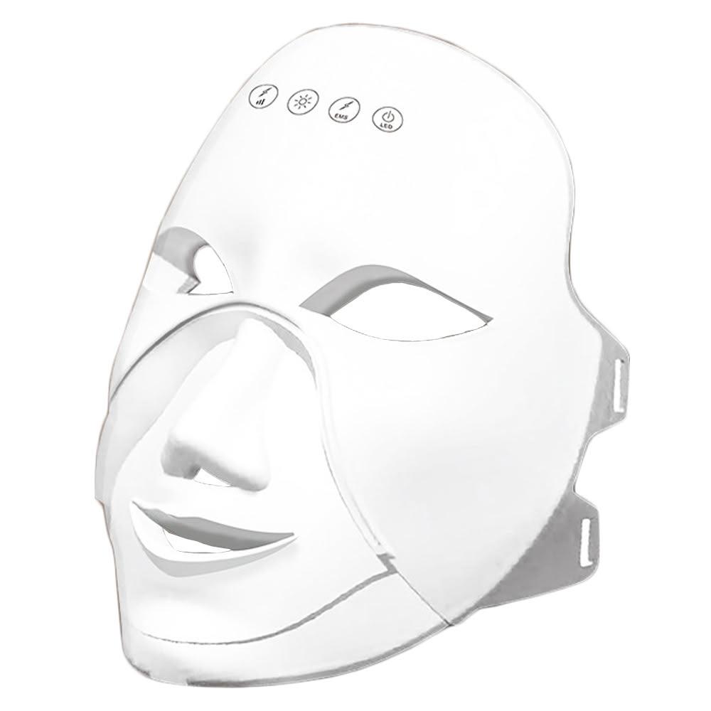 【PANATEC 沛莉緹】沛莉緹Panatec EMS七彩光緊致拉提溫熱美容面罩 K-555 光子面罩 電子面膜 美容儀 LED光波